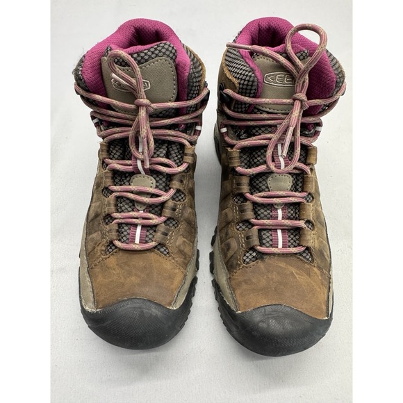 KEEN Women's Targhee III Mid Waterproof Hiking Boots Size 10W Boysenberry - Picture 3 of 8